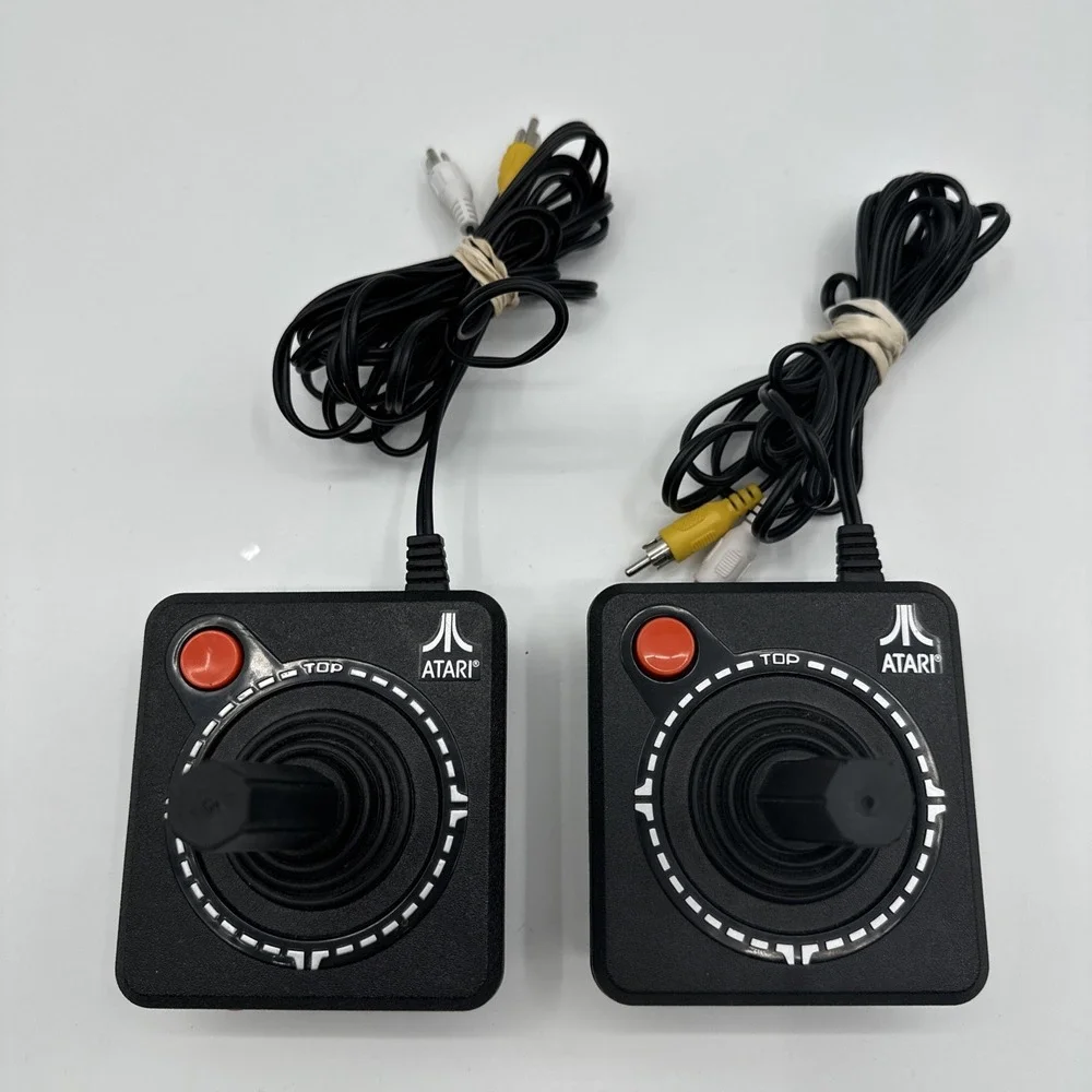 Lot 2 Atari Plug and Play TV Joystick JAKKS PACIFIC 2002 10‎ Games Tested Works